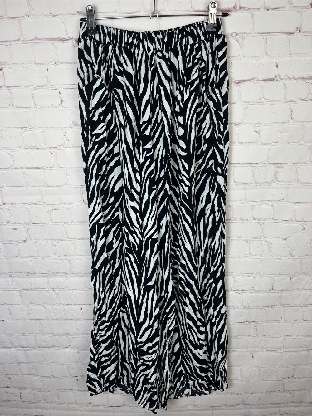 Swim by Cacique Zebra Print Palazzo Pants